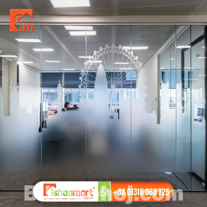 Frosted Crystal Film Glass Stickers For Office in Bangladesh